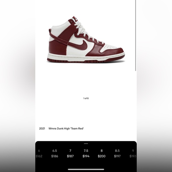 NIKE DUNK ‘TEAM RED’ - Picture 1 of 7